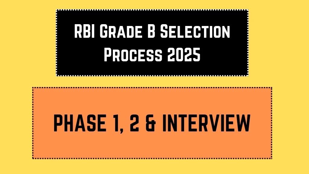 RBI Grade B Selection Process 2025